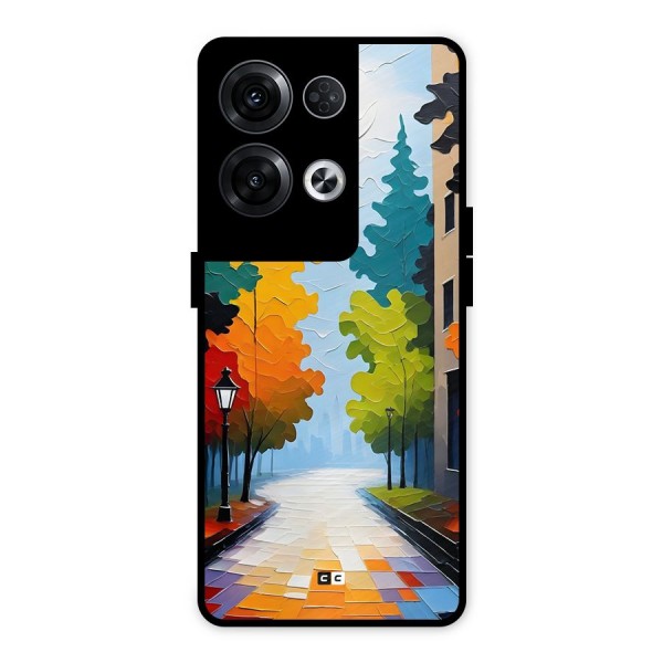 Paper Street Metal Back Case for Oppo Reno8 Pro 5G