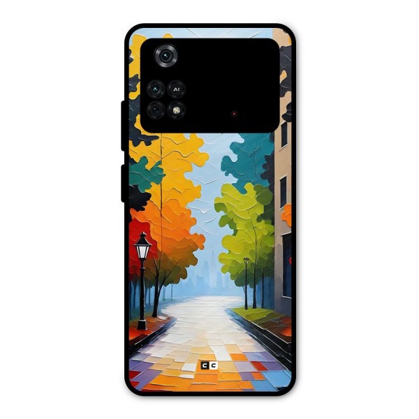 Paper Street Metal Back Case for Poco M4 Pro 4G