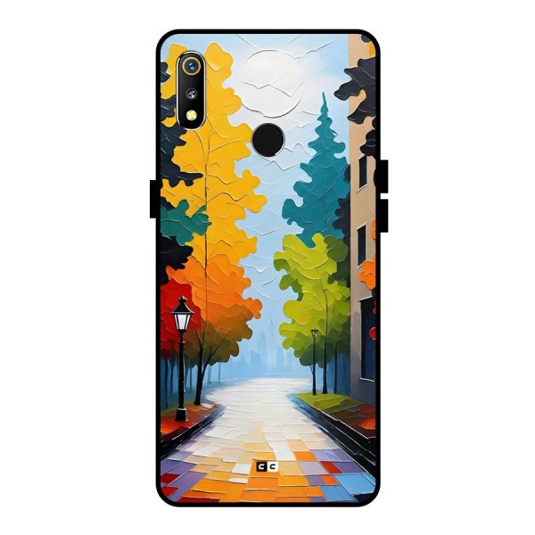 Paper Street Metal Back Case for Realme 3