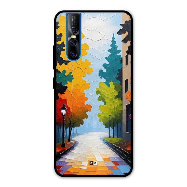 Paper Street Metal Back Case for Vivo V15 Pro