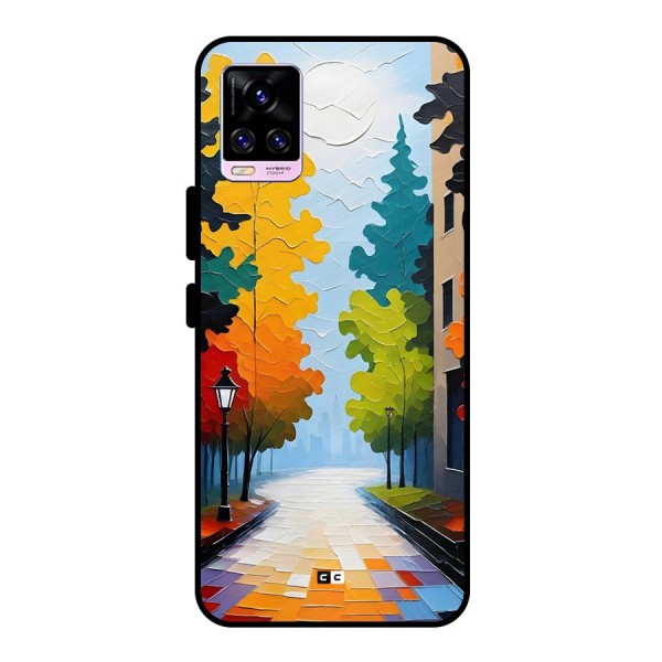 Paper Street Metal Back Case for Vivo V20 Pro