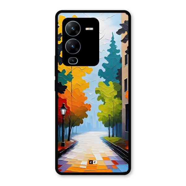 Paper Street Metal Back Case for Vivo V25 Pro