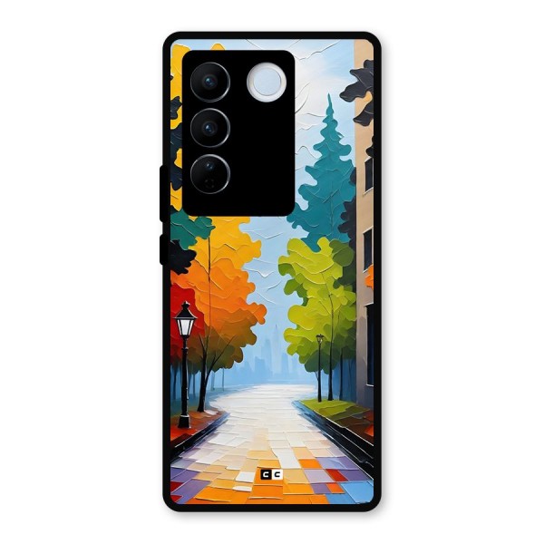 Paper Street Metal Back Case for Vivo V27 Pro