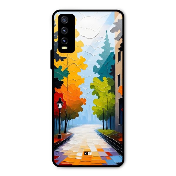 Paper Street Metal Back Case for Vivo Y20 2021