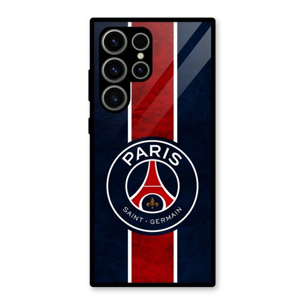 Paris Saint Germain Football Club Glass Back Case for Galaxy S23 Ultra
