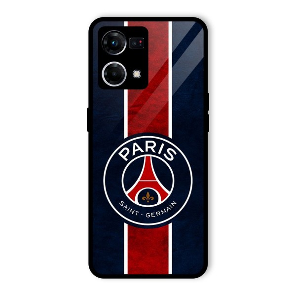 Paris Saint Germain Football Club Glass Back Case for Oppo F21 Pro 4G