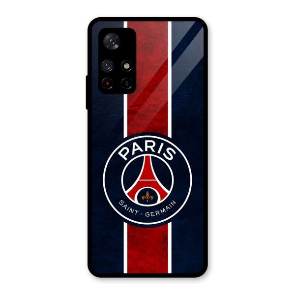 Paris Saint Germain Football Club Glass Back Case for Redmi Note 11T 5G