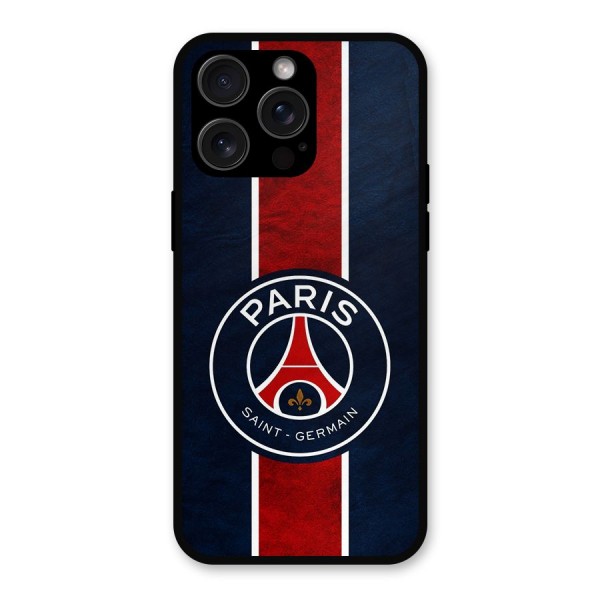 Paris Saint Germain Football Club Metal Back Case for iPhone 15 Pro Max