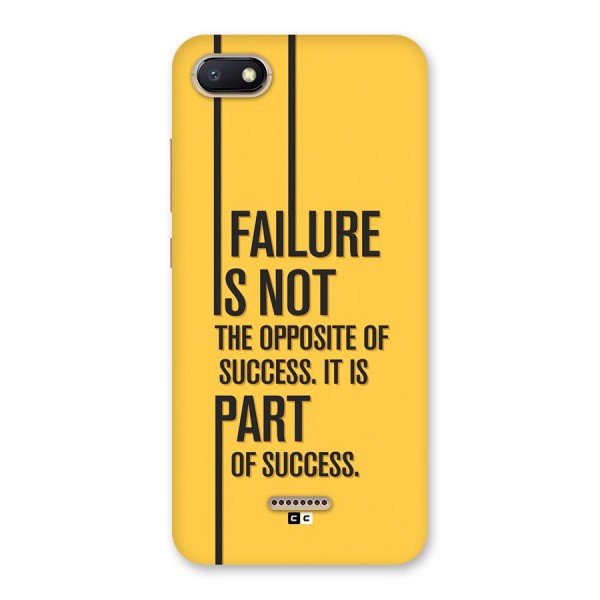 Part Of Success Back Case for Redmi 6A