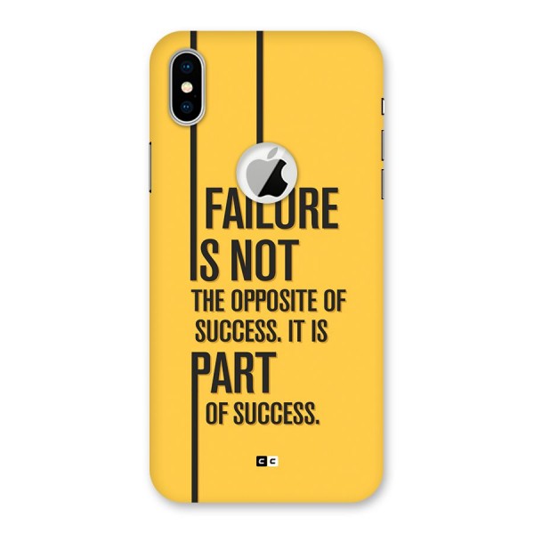 Part Of Success Back Case for iPhone XS Logo Cut