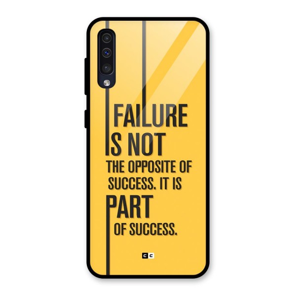 Part Of Success Glass Back Case for Galaxy A50