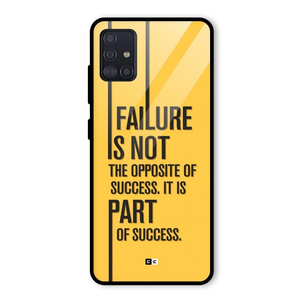 Part Of Success Glass Back Case for Galaxy A51