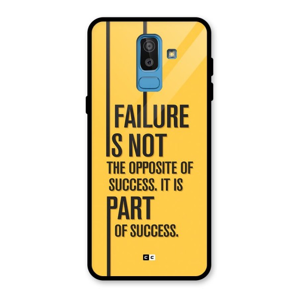 Part Of Success Glass Back Case for Galaxy J8