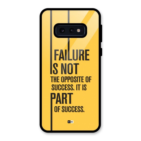 Part Of Success Glass Back Case for Galaxy S10e