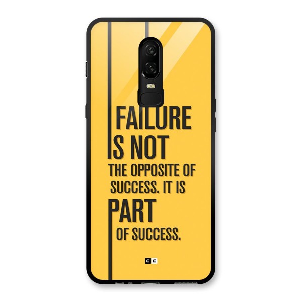 Part Of Success Glass Back Case for OnePlus 6