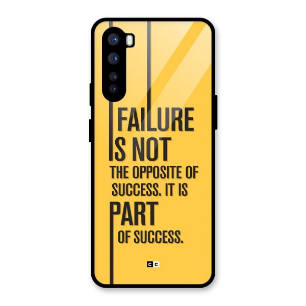 Part Of Success Glass Back Case for OnePlus Nord