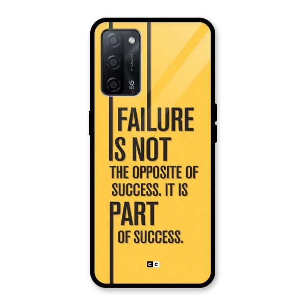 Part Of Success Glass Back Case for Oppo A53s 5G