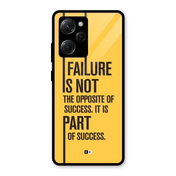 Part Of Success Glass Back Case for Poco X5 Pro