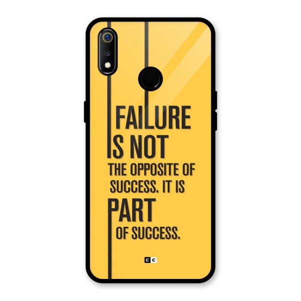 Part Of Success Glass Back Case for Realme 3