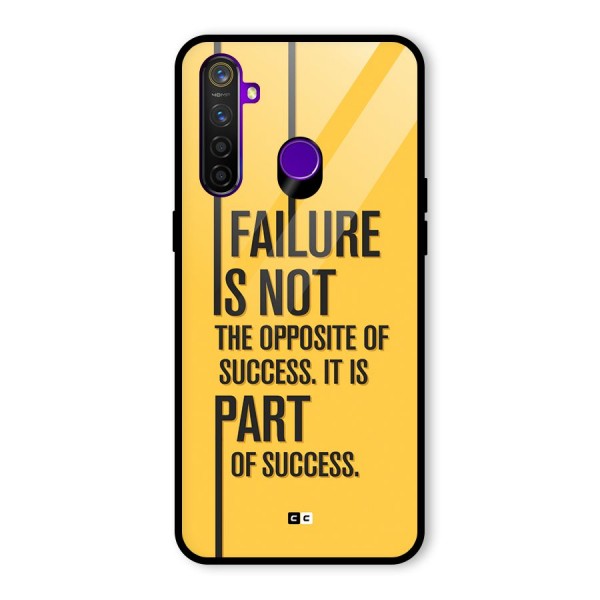 Part Of Success Glass Back Case for Realme 5 Pro