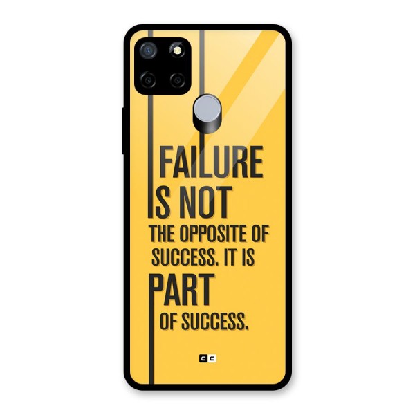 Part Of Success Glass Back Case for Realme C15