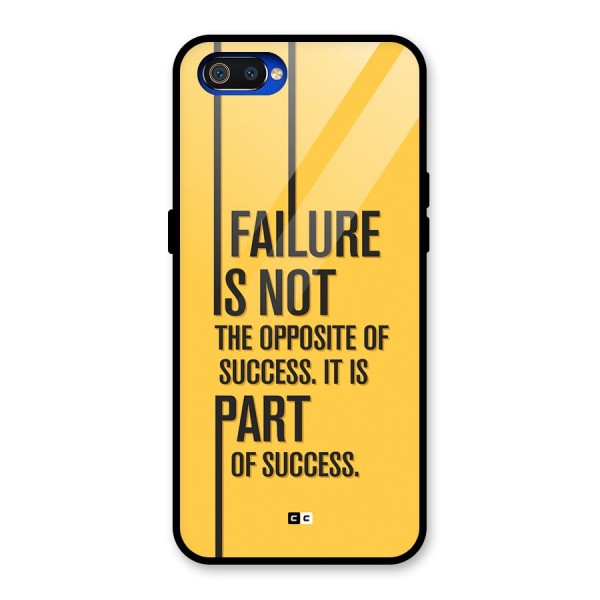 Part Of Success Glass Back Case for Realme C2