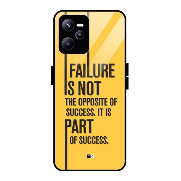 Part Of Success Glass Back Case for Realme C35