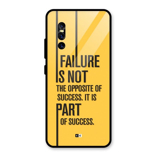 Part Of Success Glass Back Case for Vivo V15 Pro