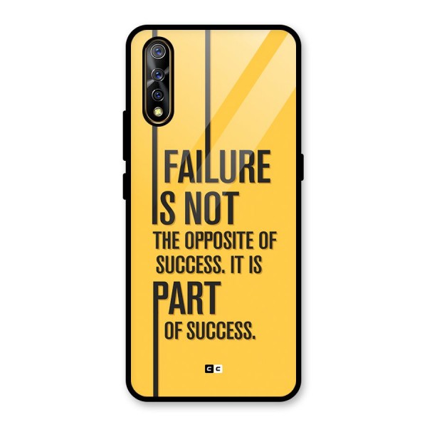 Part Of Success Glass Back Case for Vivo Z1x