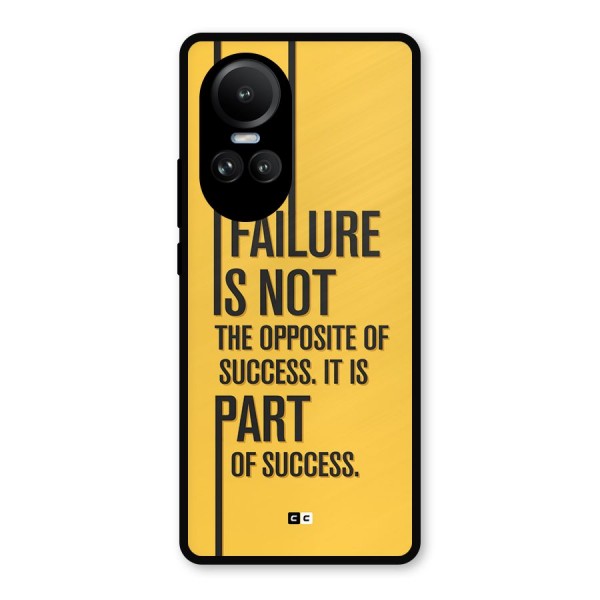 Part Of Success Metal Back Case for Oppo Reno10 Pro