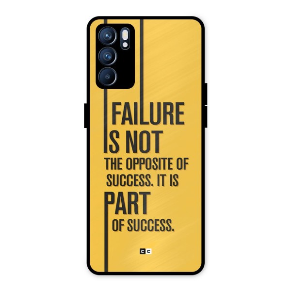 Part Of Success Metal Back Case for Oppo Reno6 5G