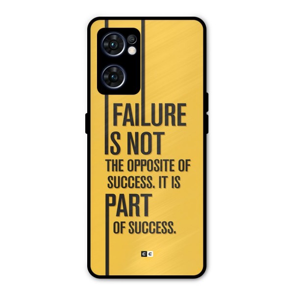 Part Of Success Metal Back Case for Oppo Reno7 5G