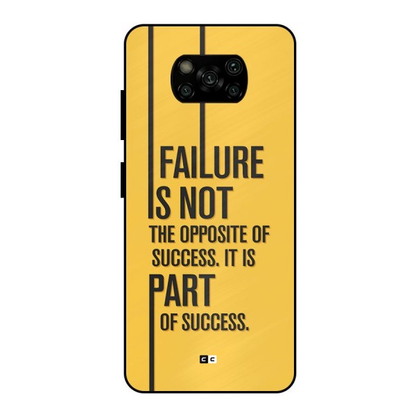 Part Of Success Metal Back Case for Poco X3