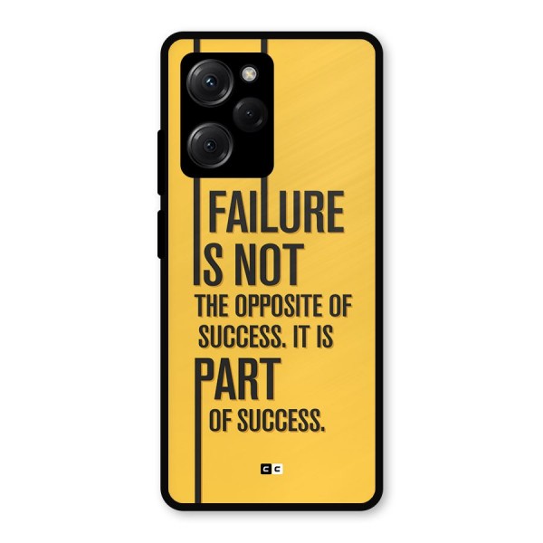 Part Of Success Metal Back Case for Poco X5 Pro