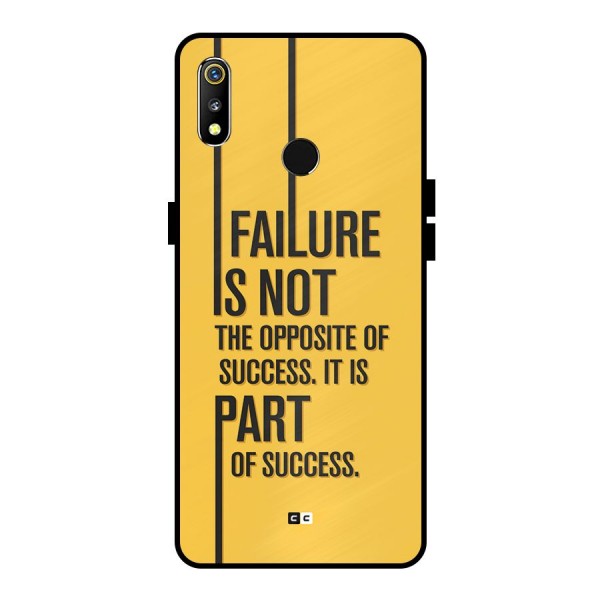 Part Of Success Metal Back Case for Realme 3