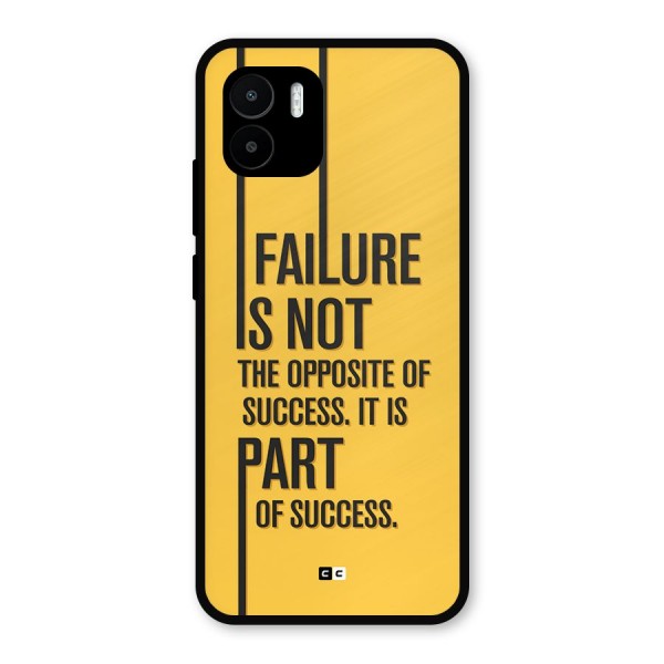 Part Of Success Metal Back Case for Redmi A1