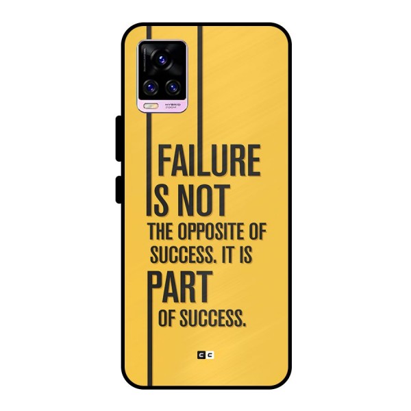 Part Of Success Metal Back Case for Vivo V20 Pro