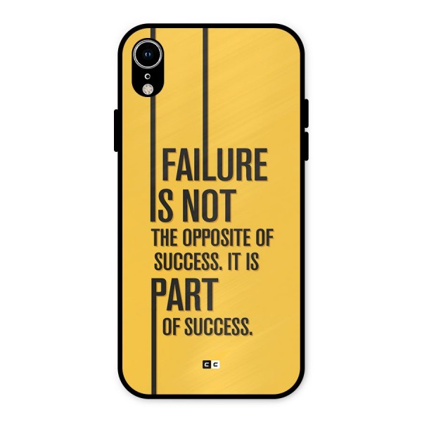 Part Of Success Metal Back Case for iPhone XR