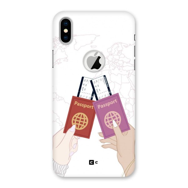 Passport Drive Back Case for iPhone XS Logo Cut