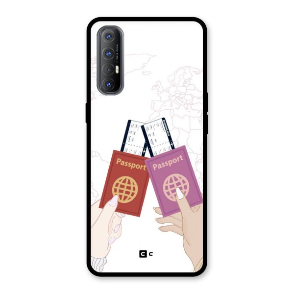 Passport Drive Glass Back Case for Oppo Reno3 Pro