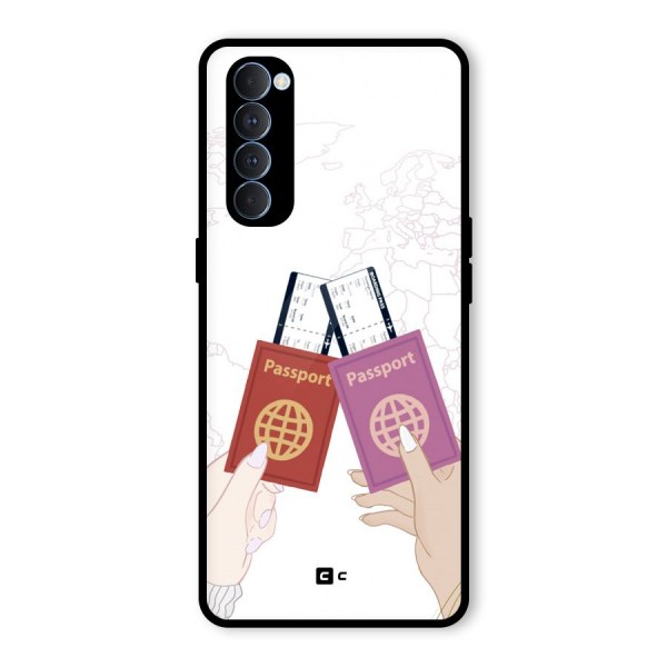 Passport Drive Glass Back Case for Oppo Reno4 Pro