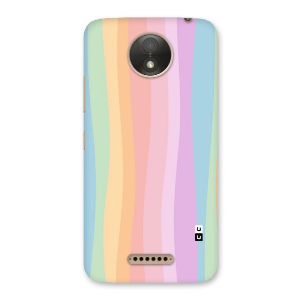 Pastel Curves Back Case for Moto C Plus