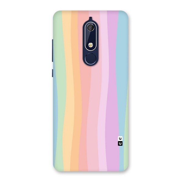 Pastel Curves Back Case for Nokia 5.1