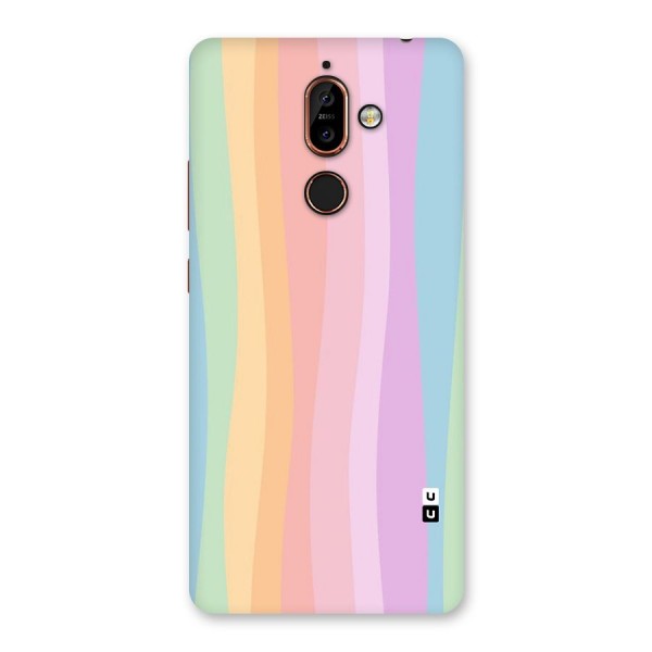 Pastel Curves Back Case for Nokia 7 Plus