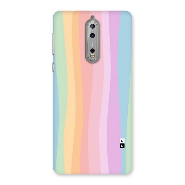 Pastel Curves Back Case for Nokia 8