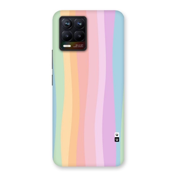 Pastel Curves Glass Back Case for Realme 8