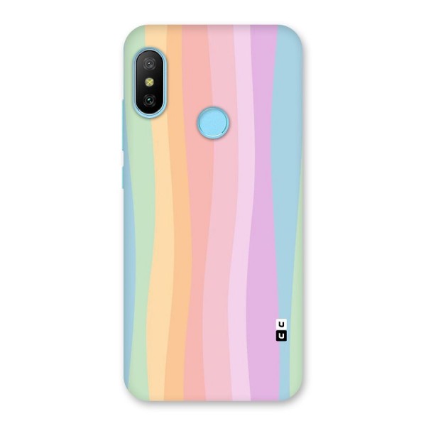 Pastel Curves Back Case for Redmi 6 Pro