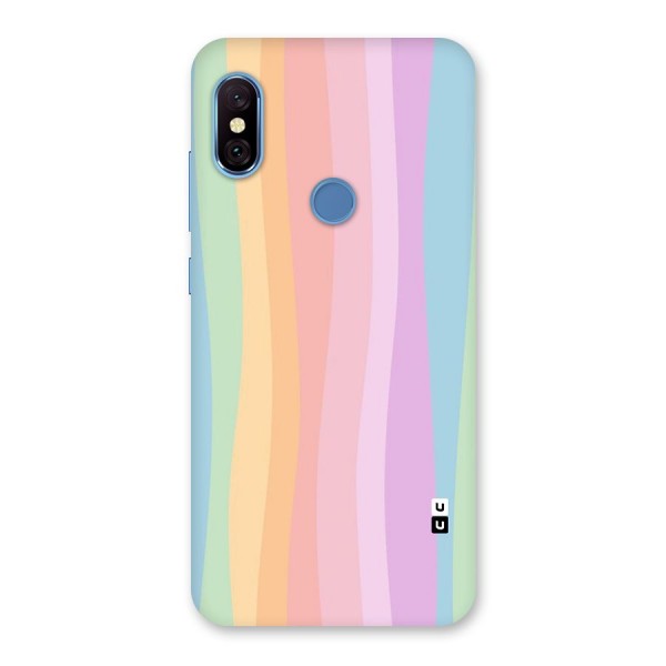 Pastel Curves Back Case for Redmi Note 6 Pro