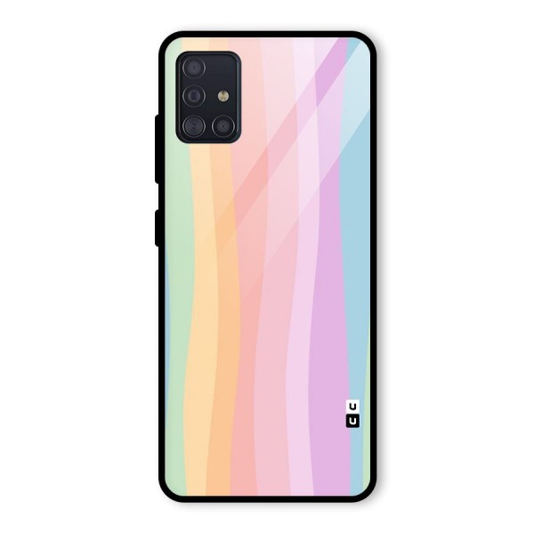 Pastel Curves Glass Back Case for Galaxy A51