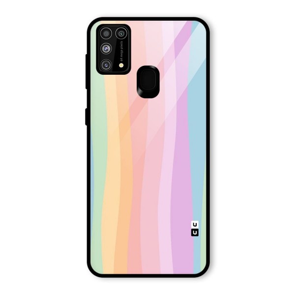 Pastel Curves Glass Back Case for Galaxy M31